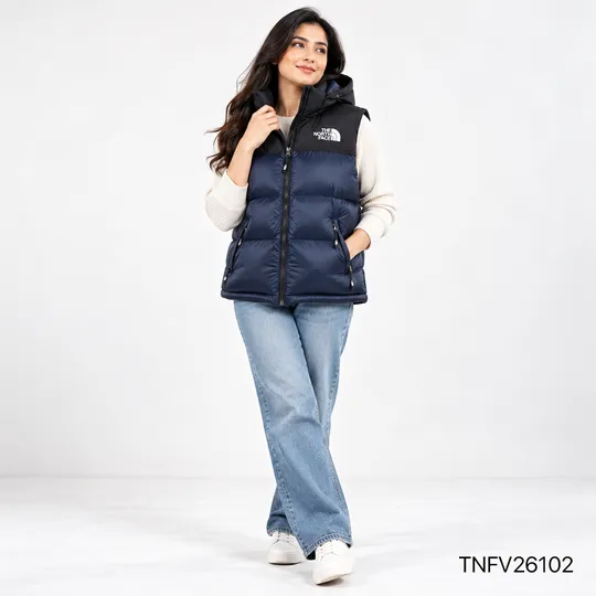 The North Face EREBUS -1996 Nuptse Down Vest Black & Blue