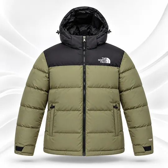 The North Face EREBUS - Down jacket (700 Series) Black & Army Green
