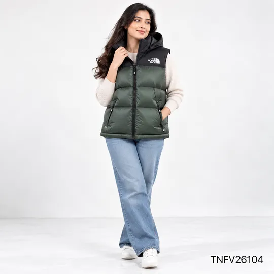 The North Face EREBUS -1996 Nuptse Down Vest Black&Olive