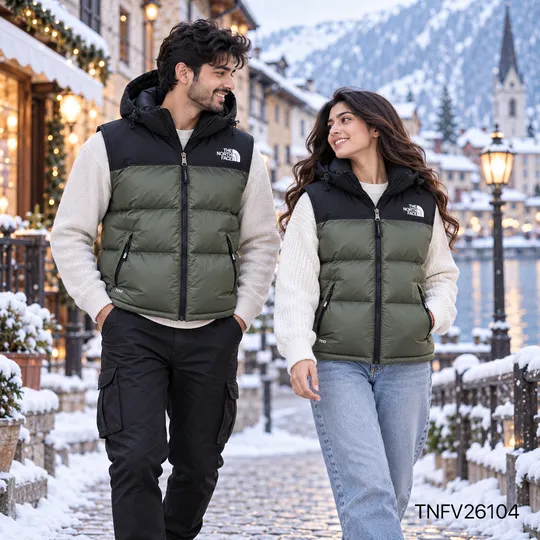 The North Face EREBUS -1996 Nuptse Down Vest Black&Olive