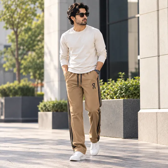 On Cloud Premium Baggy Trouser Brown