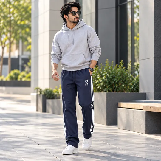 On Cloud Premium Baggy Trouser Navy Blue