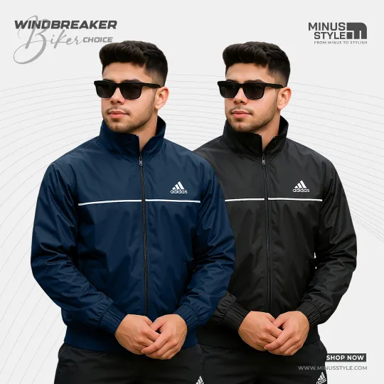 Adidas Biker Windbreaker - 2 Pieces Combo