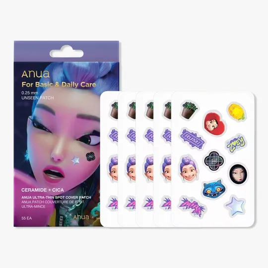 Anua - Ultra-Thin Spot Cover Patch Case Set Kpop Demon Hunters Collaboration (55ea)