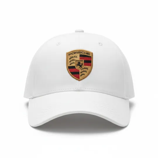 Porsche Crest Cap White