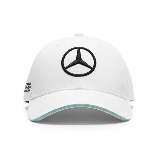 Mercedes AMG Petronas Formula One Cap White With Black Logo