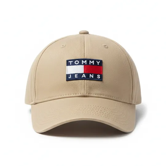  Tommy Jeans Heritage Cap Embroidered Logo Light Beige