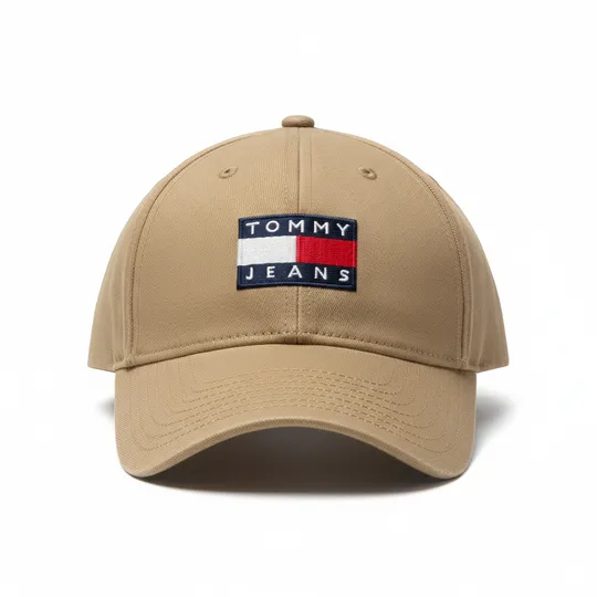  Tommy Jeans Heritage Cap Embroidered Logo Brown