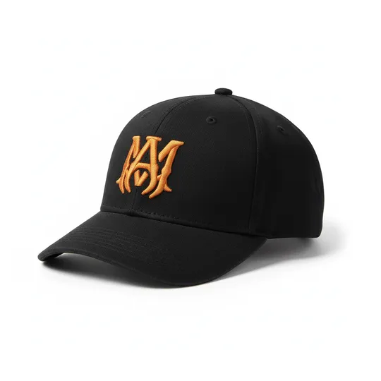 Amiri MA Canvas Hat With Brown Logo