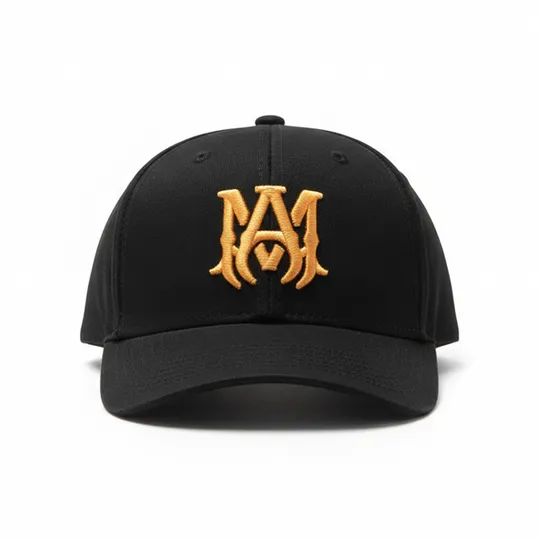 Amiri MA Canvas Hat With Brown Logo