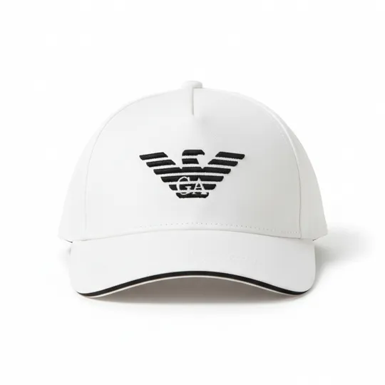 Emporio Armani Logo Baseball Cap White