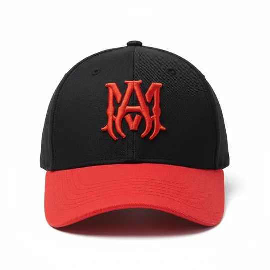 Amiri MA Canvas Hat With Red Logo