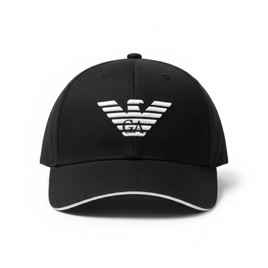 Emporio Armani Logo Baseball Cap Black