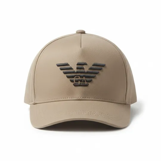 Emporio Armani Logo Baseball Cap Brown
