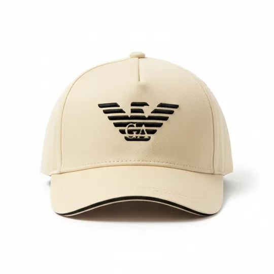 Emporio Armani Logo Baseball Cap Beige