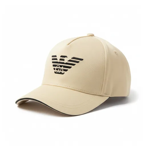 Emporio Armani Logo Baseball Cap Beige