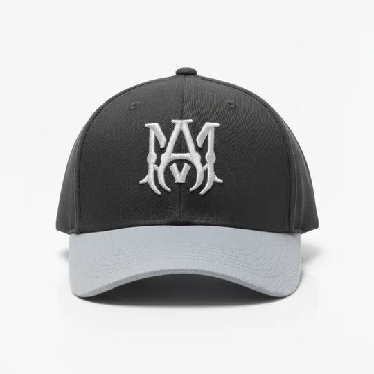 Amiri MA Canvas Hat With White Logo 