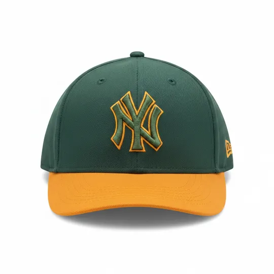 NY Yankees Heritage Cap Green with Orange