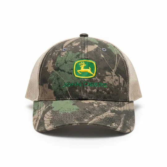 John Deere  Camo Trucker Cap