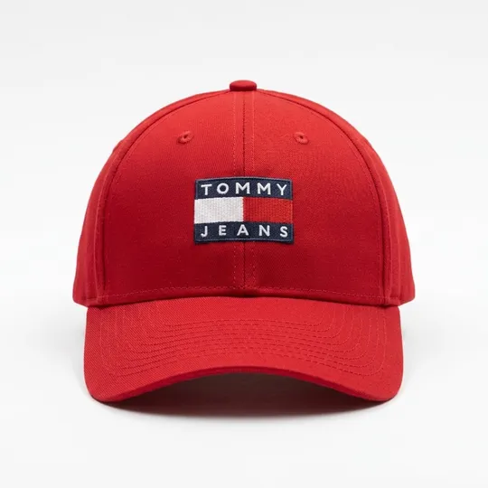  Tommy Jeans Heritage Cap Embroidered Logo Red