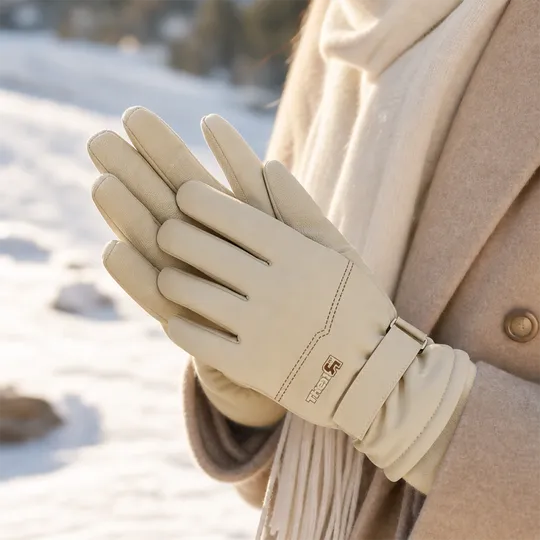 Woman Hand Gloves- Beige