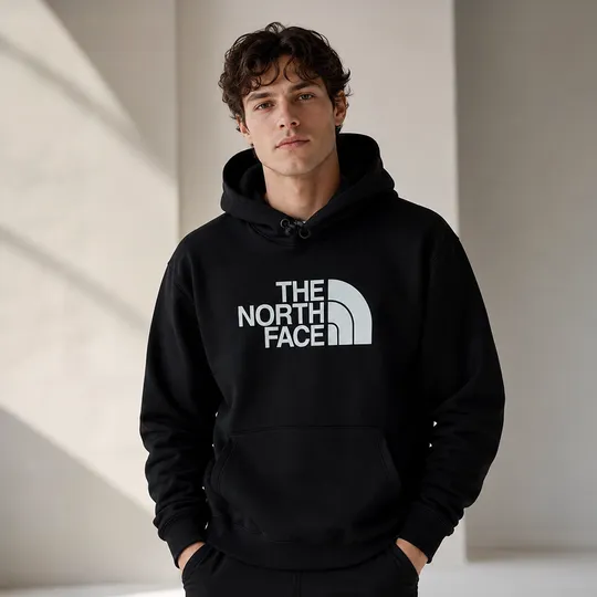 The North Face Essentials Fleece Big Logo Hoodie Black