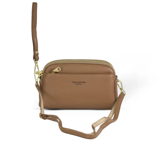 YDE Classic leather Crossbody & Wristlet Bag