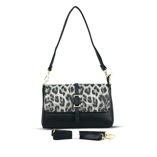 Stylish Leopard-Print Crossbody Bag