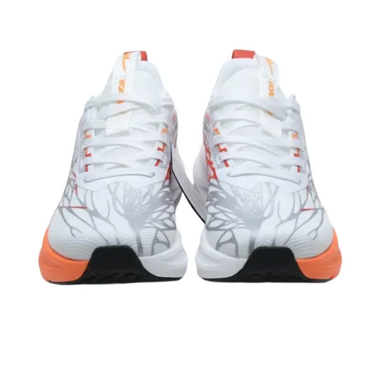 Warrior White & Orange Running Shoes 