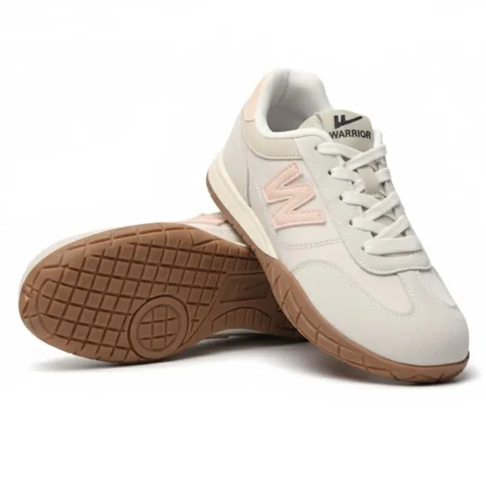 Warrior White & Pink Sneakers for Girls