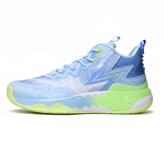 Warrior Light Blue & Lime Green Athletic Shoes – Woven Comfort Edition