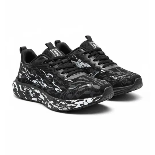 Anta C202 6th Generation Gesang Flower Marathon Running Shoes – Black/White/Grey