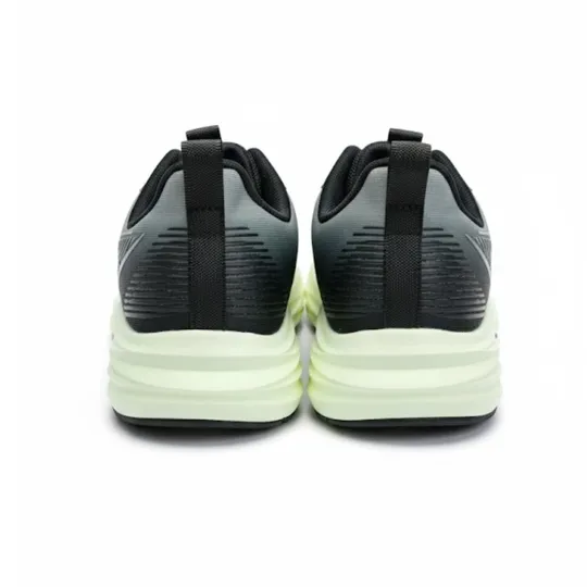 STYLE Gray Athletic Sneakers – Neon Yellow Sole