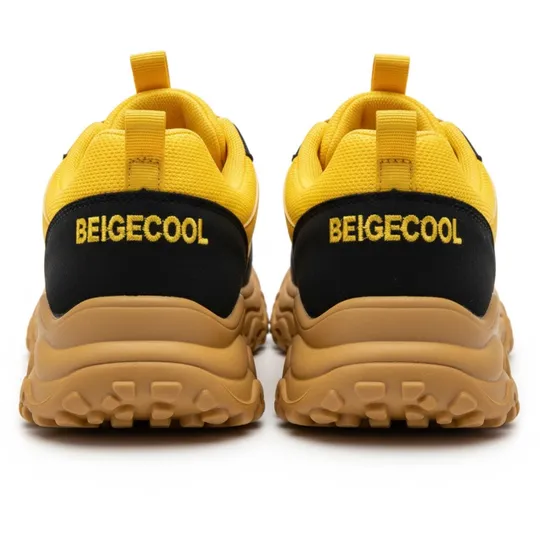 BEIGECOOL Yellow Sneakers – Casual Sport Edition