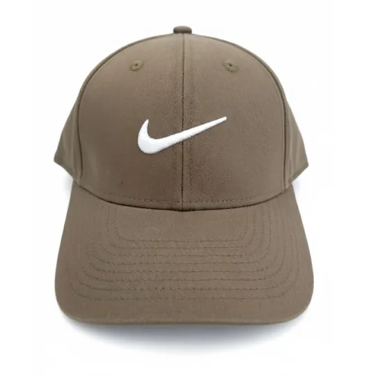 Nike Brown Cap – White Swoosh