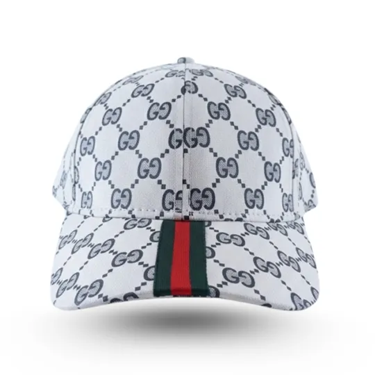 Gucci White Monogram Cap