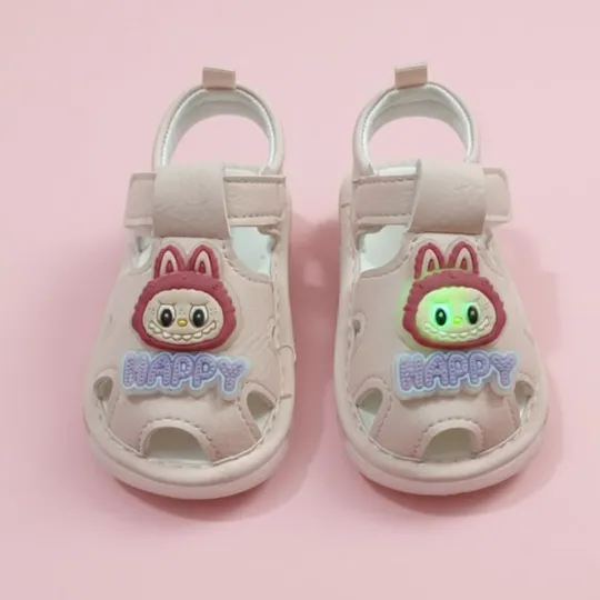 Light-Up Cartoon Baby Sandals –Pink