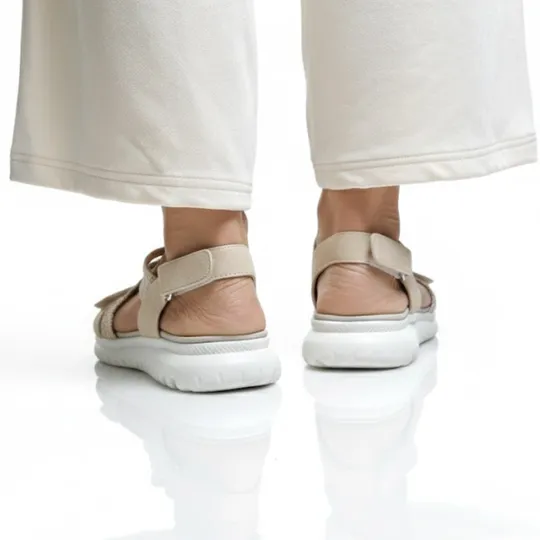 Siketu Comfort Weave Sandals –Ladies Casual (Ice Beige)