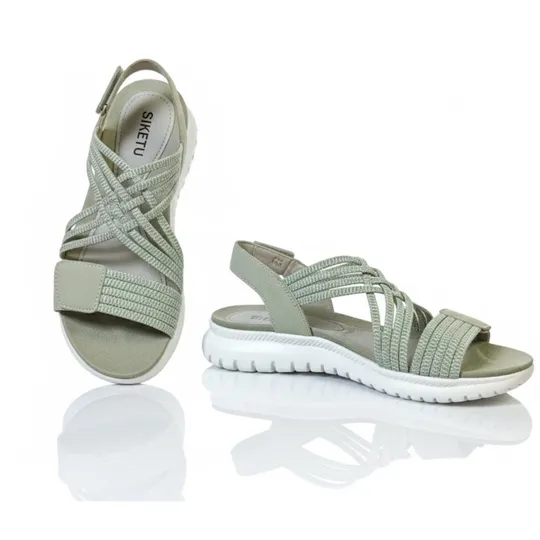 Siketu Comfort Weave Sandals –Ladies Casual (Soft Green)