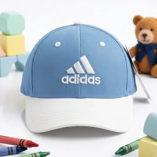 Adidas Kids Baseball Cap – Blue & White Logo Cap (4-12 years)
