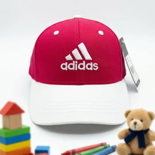 Adidas Baseball Cap – Red & White Adjustable Cap  (4-12 years)