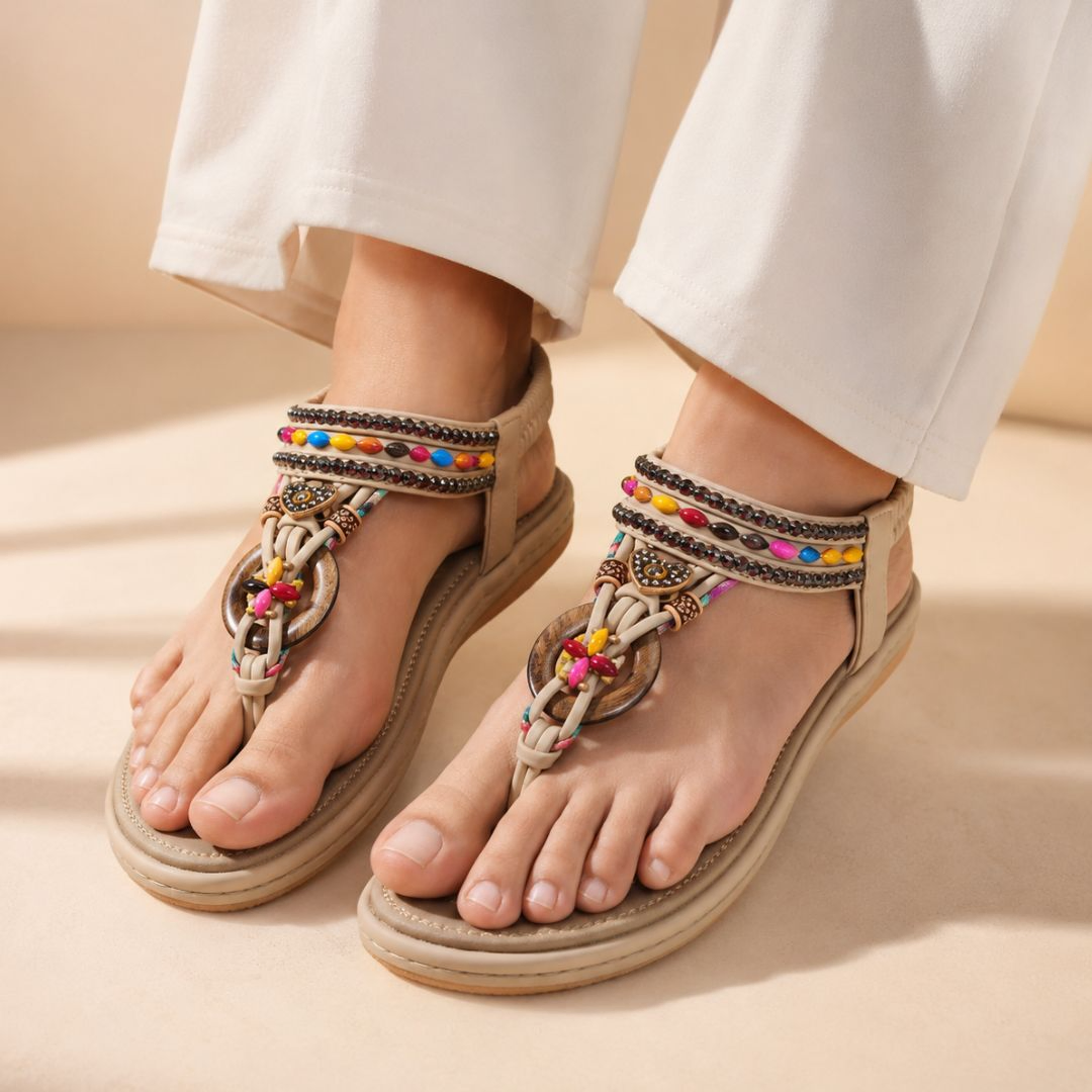 SIKETU Elegant women’s sandals -Beige