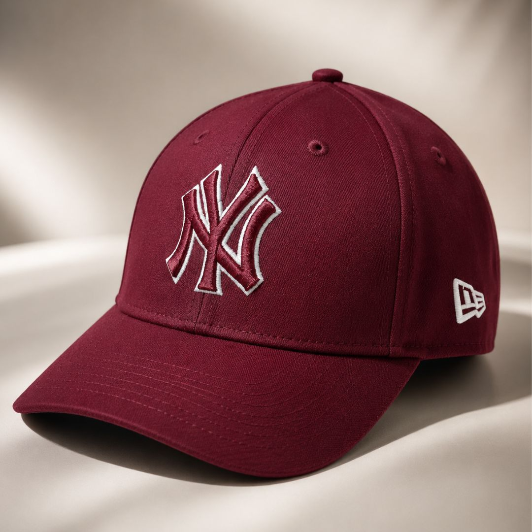 New Era 9FORTY Burgundy NY Cap – Adjustable Baseball Cap
