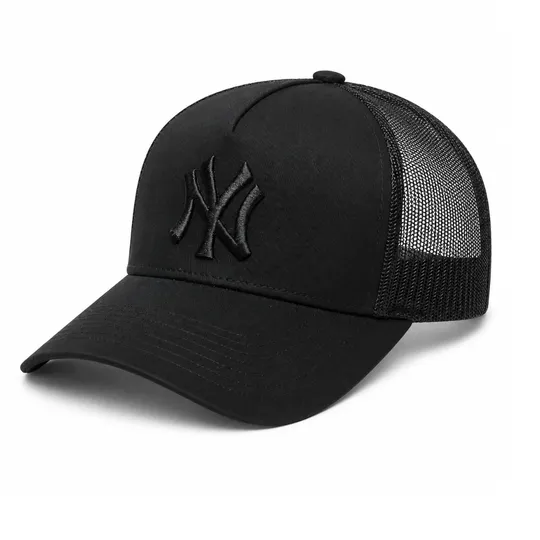 New Era Black Trucker Cap