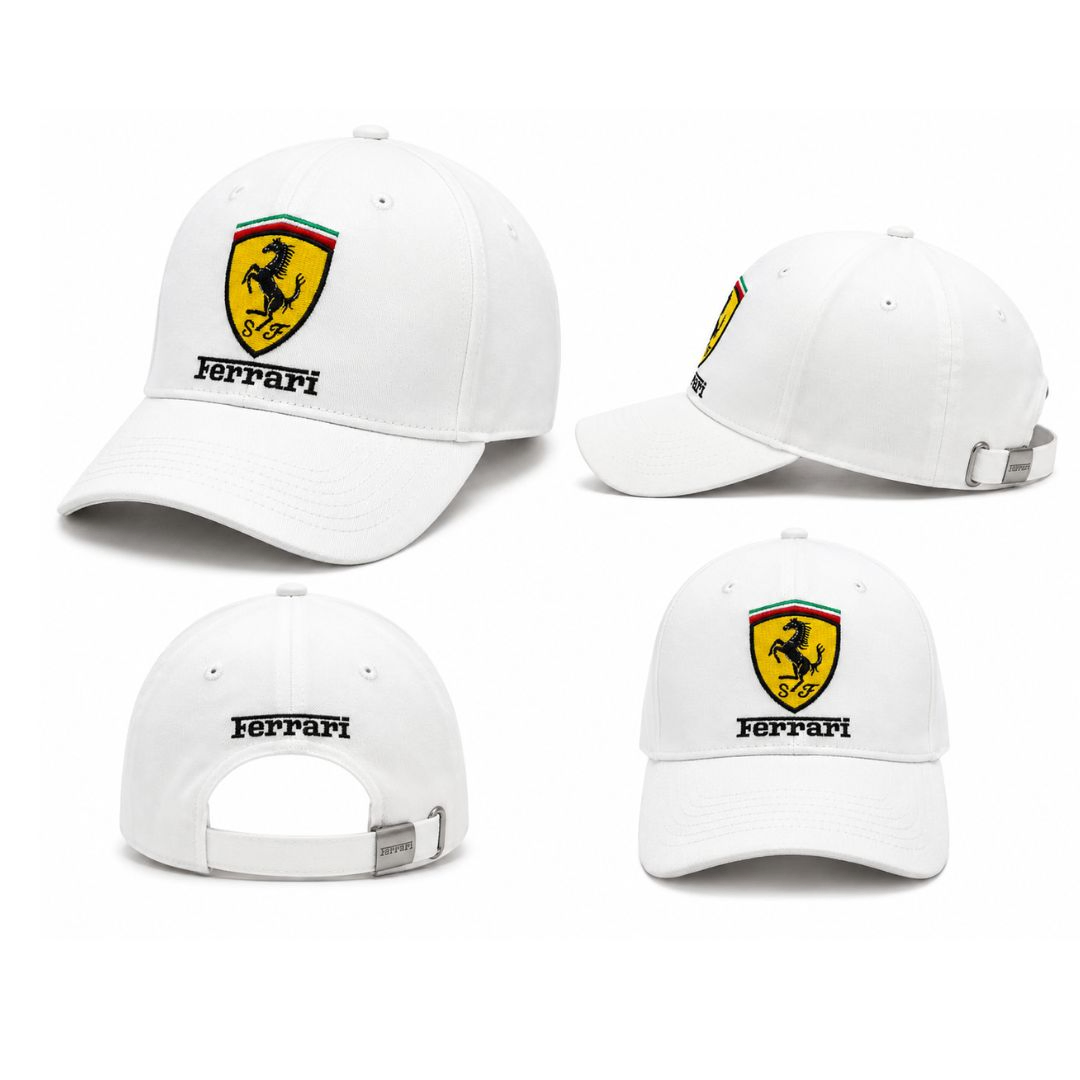 Ferrari White Racing Cap