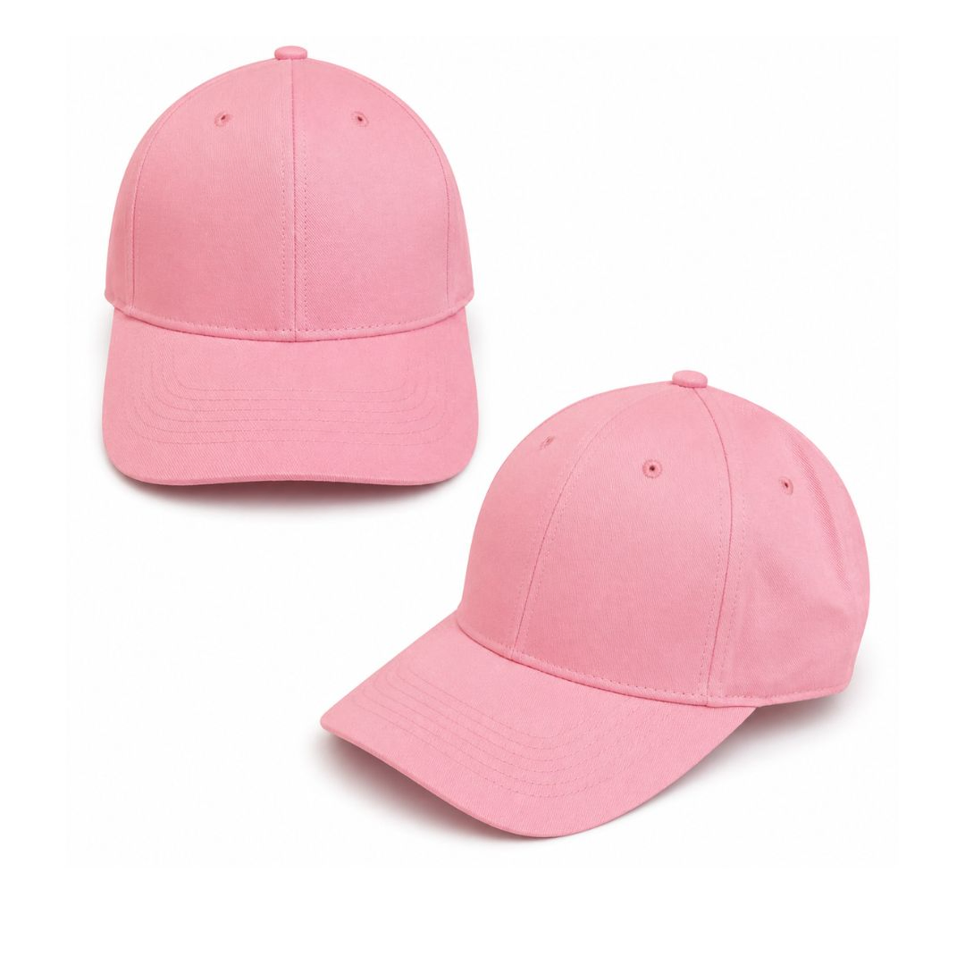 Plain Pink Baseball Cap