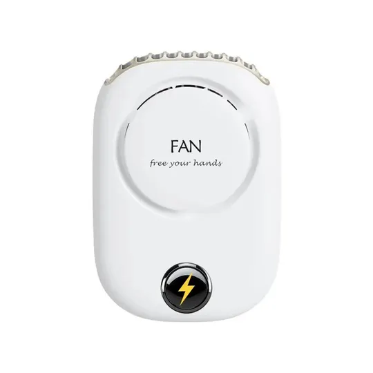 Mini Portable Waist Hanging Fan, Neck Fans with Adjustable USB Rechargeable Cooling Fan