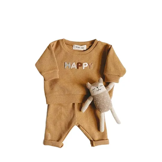 Kids Waffle Sweatshirt Set