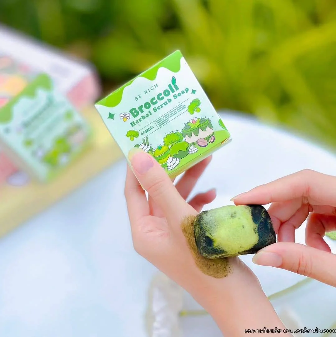 Be Rich Broccoli Herbal Scrub Soap