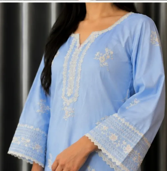 Premium Embroidered Two-Piece Set for Women 